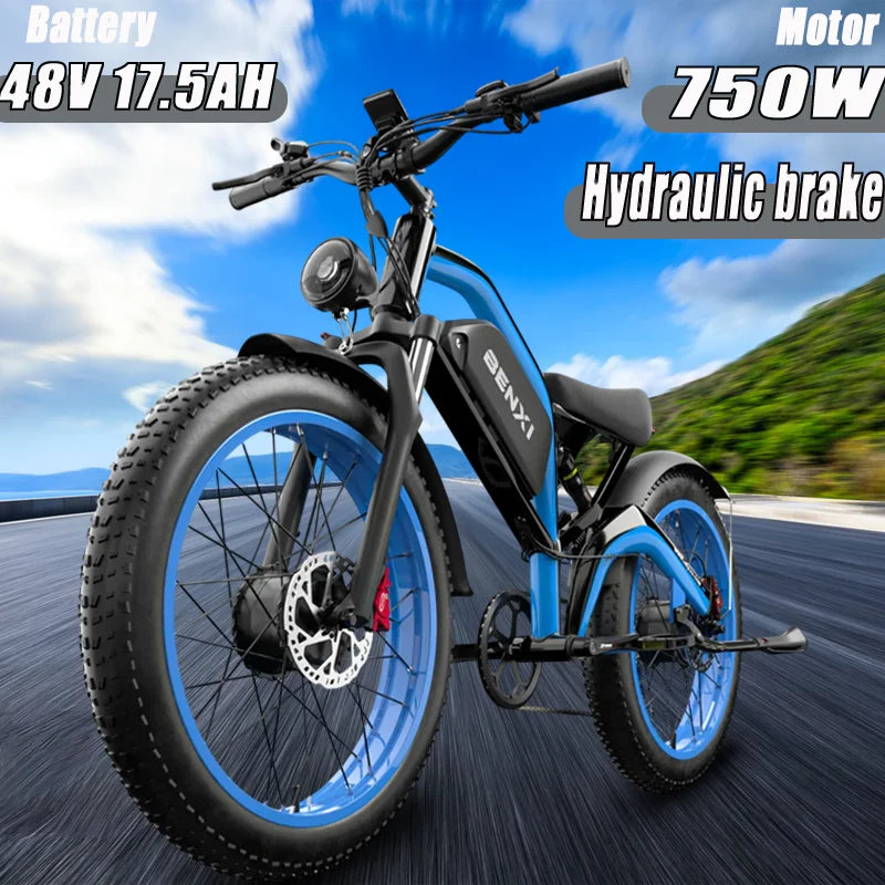 Electric Bike ES9 Pro 2000W Motor 52V23AH Lithium Battery City Electric Bike 26*4.0 Fat Tire Off-Road All Terrain Adult Ebikes