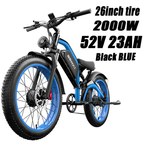 Electric Bike ES9 Pro 2000W Motor 52V23AH Lithium Battery City Electric Bike 26*4.0 Fat Tire Off-Road All Terrain Adult Ebikes